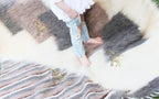 Carpathian Wool Blanket “Hourglass” 150×200 cm – Premium Handmade Natural Wool