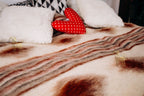 Carpathian Wool Blanket “Rose Quartz” 190×220 cm – Premium Handmade Natural Wool