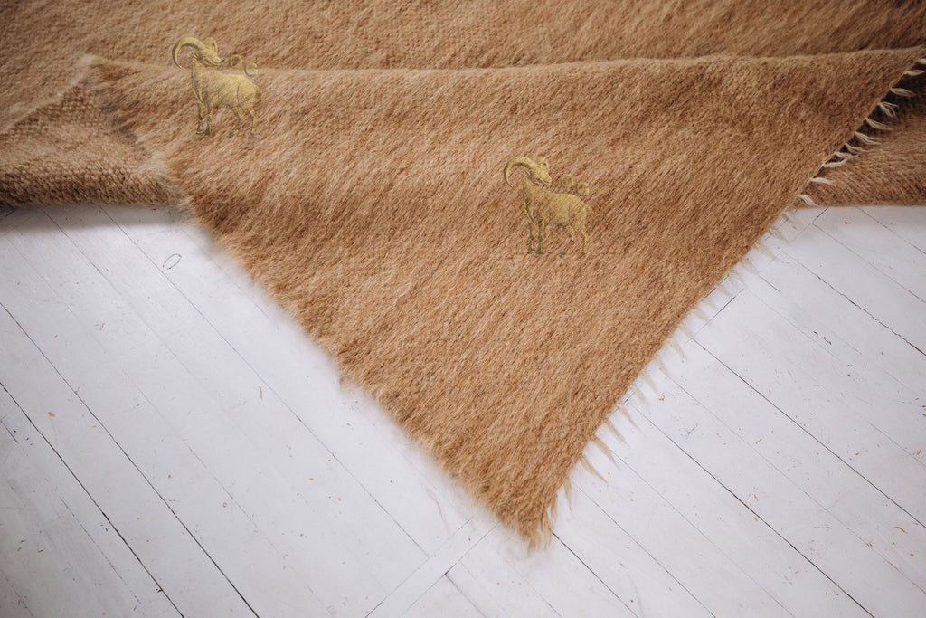 Carpathian Wool Blanket Solid Beige 150×200 cm – Premium Handmade Natural Wool