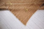 Carpathian Wool Blanket Solid Beige 150×200 cm – Premium Handmade Natural Wool