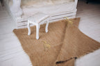 Carpathian Wool Blanket Solid Beige 150×200 cm – Premium Handmade Natural Wool