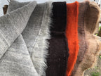 Carpathian Wool Blanket Solid Grey 190×220 cm – Premium Handmade Natural Wool
