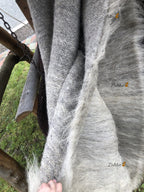 Carpathian Wool Blanket Solid Grey 190×220 cm – Premium Handmade Natural Wool