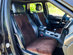 Mini Sheepskin Car Seat Covers Brown (120×56 cm) – Natural Fur Universal Fit