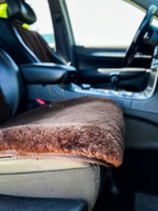 Mini Sheepskin Car Seat Covers Brown (120×56 cm) – Natural Fur Universal Fit
