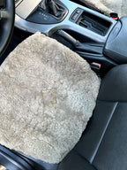 Coffee Sheepskin Front Seat Covers – 100% Natural Universal Fit