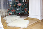 Sheepskin Rug 2-in-1 (200×70 cm) – Natural White Fur Carpet