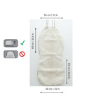 Maxi Sheepskin Car Seat Covers White (120×60 cm) – Natural Fur Universal Fit