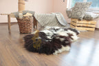 Dalmatian Style Sheepskin 110×70 cm – Spotted Natural Wool Rug
