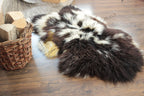 Dalmatian Style Sheepskin 110×70 cm – Spotted Natural Wool Rug