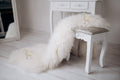 Natural White Sheepskin 120×70 cm – Wool Rug & Furniture Cover
