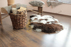 Dyed Brown Sheepskin 110×65 cm – Natural Wool Rug
