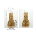 Mini Sheepskin Car Seat Covers Beige (120×56 cm) – Natural Fur Universal Fit