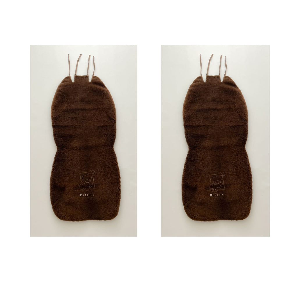 Maxi Sheepskin Car Seat Covers Brown (120×56cm) – Natural Fur Universal Fit