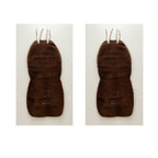 Maxi Sheepskin Car Seat Covers Brown (120×56cm) – Natural Fur Universal Fit