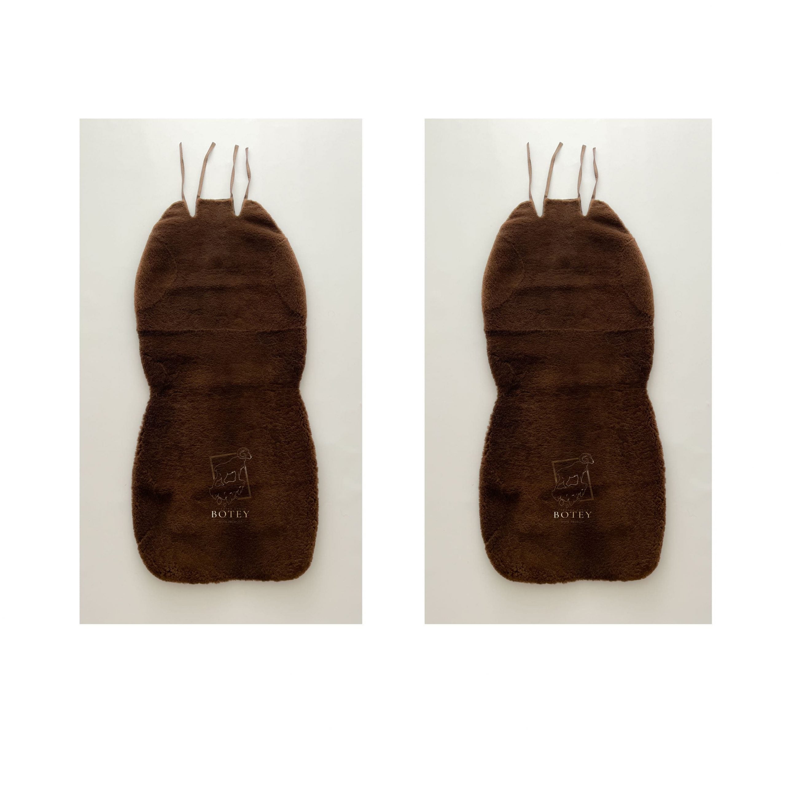 Maxi Sheepskin Car Seat Covers Brown (120×56cm) – Natural Fur Universal Fit