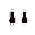 Mini Sheepskin Car Seat Covers Brown (120×56 cm) – Natural Fur Universal Fit