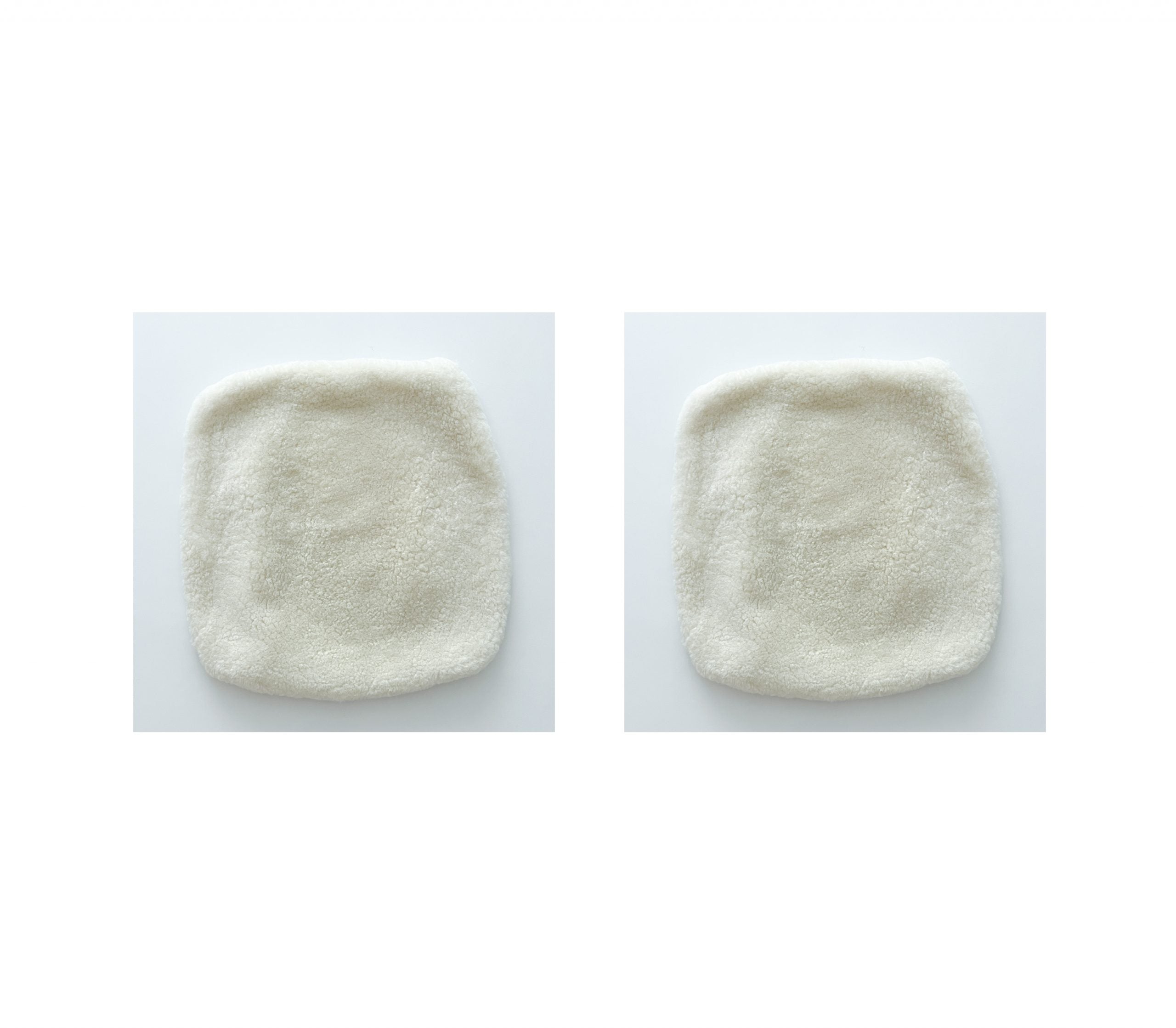 White Sheepskin Front Seat Covers – 100% Natural Universal Fit