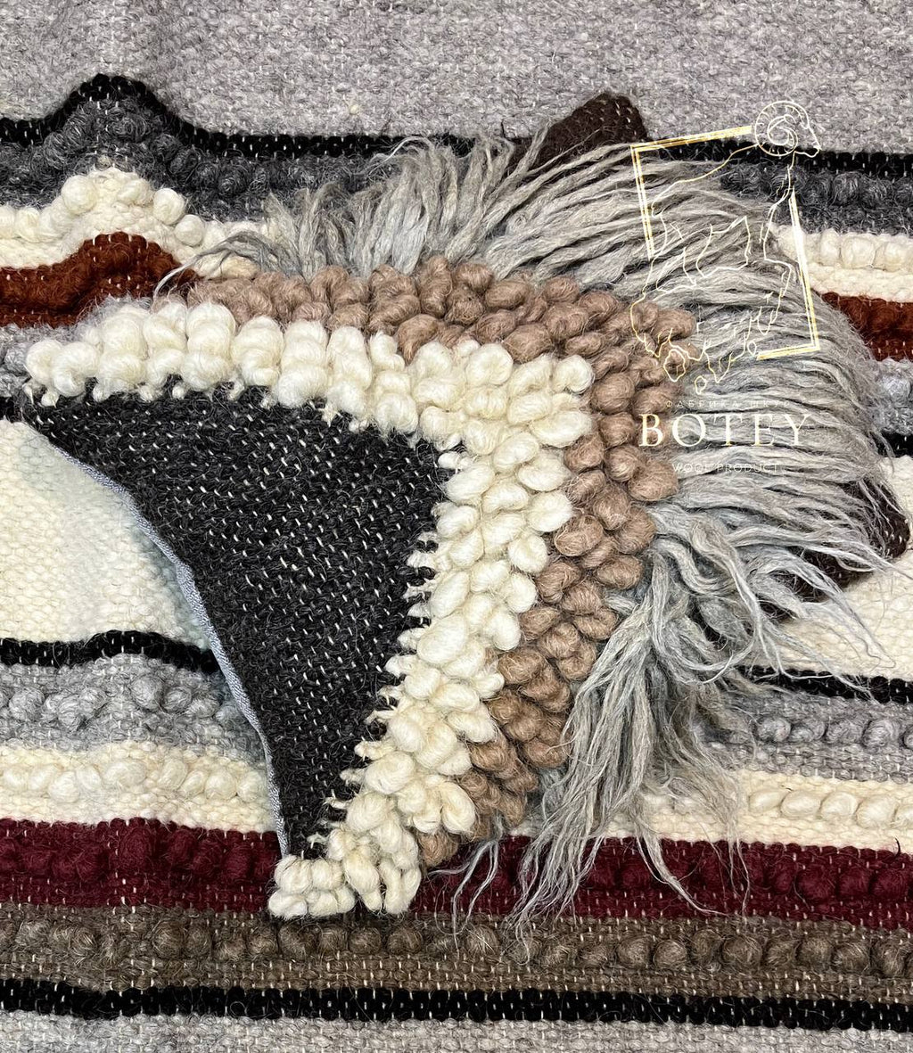 Decorative Wool Cushion “Molfar” 45×45 cm – Handmade | BOTEY