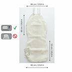 Maxi Sheepskin Car Seat Covers White (120×60 cm) – Natural Fur Universal Fit