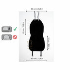 Maxi Sheepskin Car Seat Covers Black (120×60 cm) – Natural Fur Universal Fit