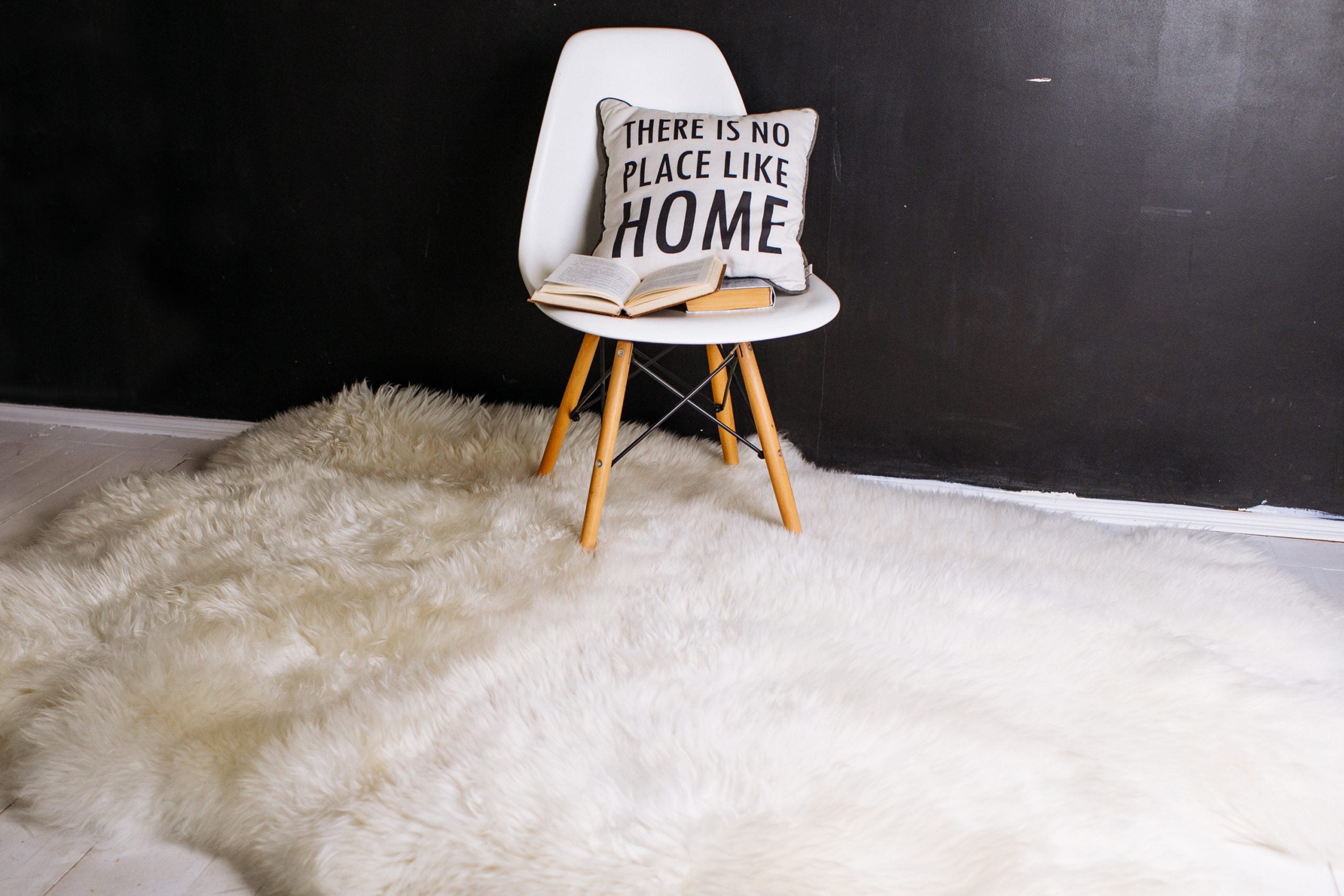 Sheepskin Rug 6-in-1 Ivory (200×150 cm) – Natural Fur Carpet