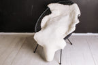 White Short Wool Sheepskin 100×60 cm – Natural Rug