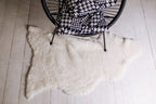 White Short Wool Sheepskin 100×60 cm – Natural Rug