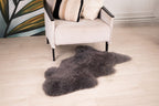 Grey Sheepskin 110×60 cm – Natural Wool Rug