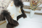 Natural Dark Brown Sheepskin 110×65 cm – Long Wool Rug