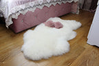 LUX New Zealand White Sheepskin Rug 130×75 cm – Premium Long Wool Hide