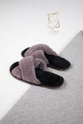 Sheepskin Fur Slippers – Soft Natural Wool Home Shoes (Sizes 36–41)