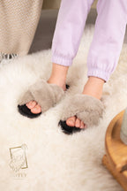 Sheepskin Fur Slippers – Soft Natural Wool Home Shoes (Sizes 36–41)
