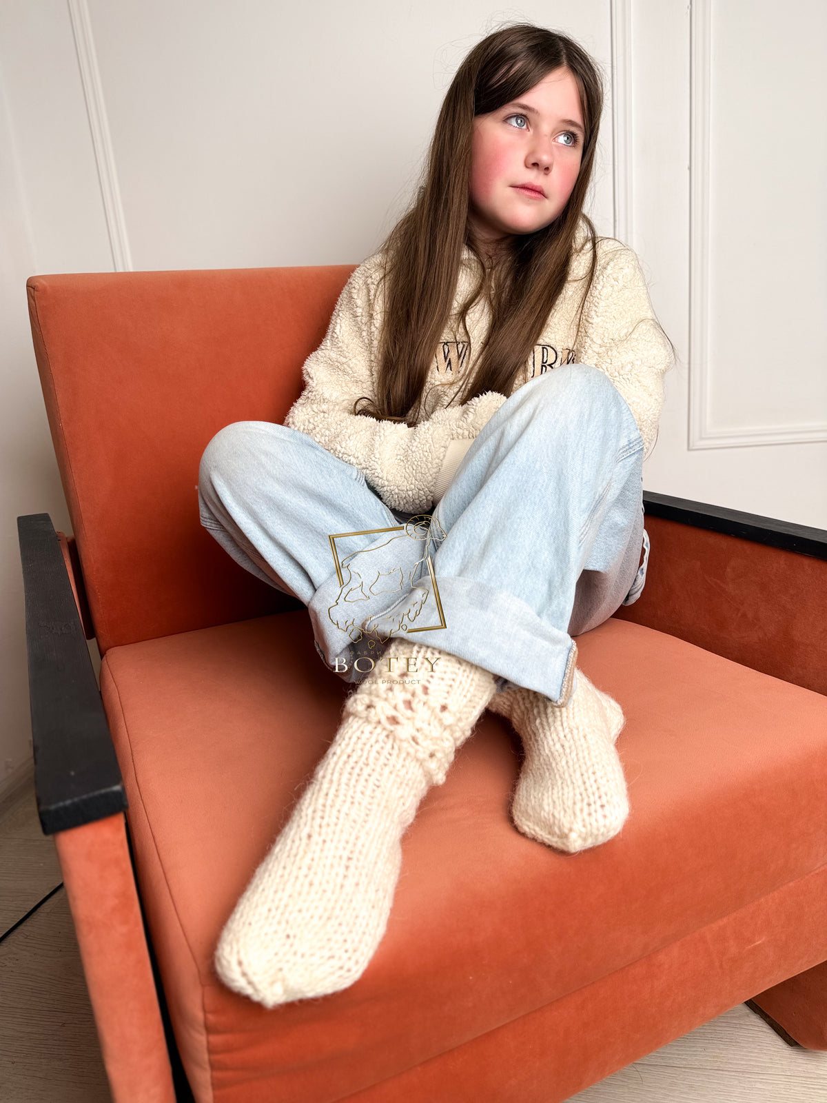 Hand-Knited Wool Socks – Warm Natural Wool Socks (Sizes 36–41)