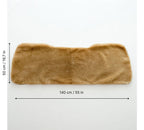 Sheepskin Rear Seat Covers Beige (140×50 cm) – Natural Fur Universal Fit