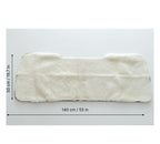 Sheepskin Rear Seat Covers White (140×50 cm) – Natural Fur Universal Fit