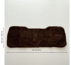 Sheepskin Rear Seat Covers Brown (140×50 cm) – Natural Fur Universal Fit