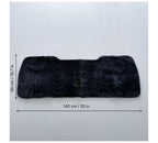 Sheepskin Rear Seat Covers Grey (140×50 cm) – Natural Fur Universal Fit