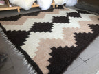 Carpathian Wool Blanket “Steps of Success” 140×200 cm – Premium Handmade Natural Wool