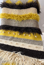 Carpathian Wool Blanket “Chocolate Tale” 150×200 cm – Premium Handmade Natural Wool